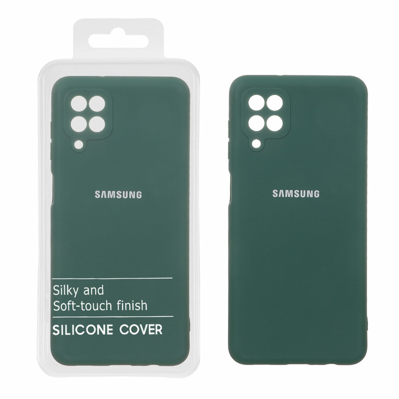قاب نیو سیلیکون محافظ لنزدار RFF مدل Samsung Galaxy A12 / M12 / F12 - سبز (پک دار)