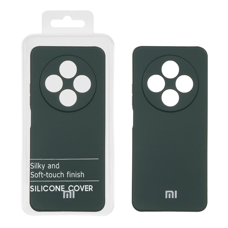 قاب نیو سیلیکون محافظ لنزدار RFF مدل Xiaomi Redmi 14C / Redmi A4 / Poco C75 - سبز تیره (پک دار)