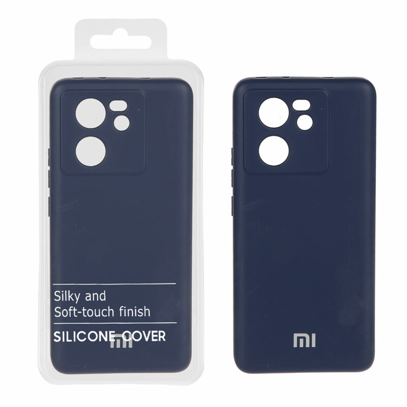 قاب نیو سیلیکون محافظ لنزدار RFF مدل Xiaomi Mi 13T / Mi 13T Pro - سرمه ای (پک دار)