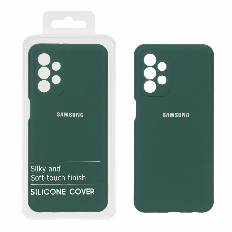 قاب نیو سیلیکون محافظ لنزدار RFF مدل Samsung Galaxy A23 - سبز (پک دار)