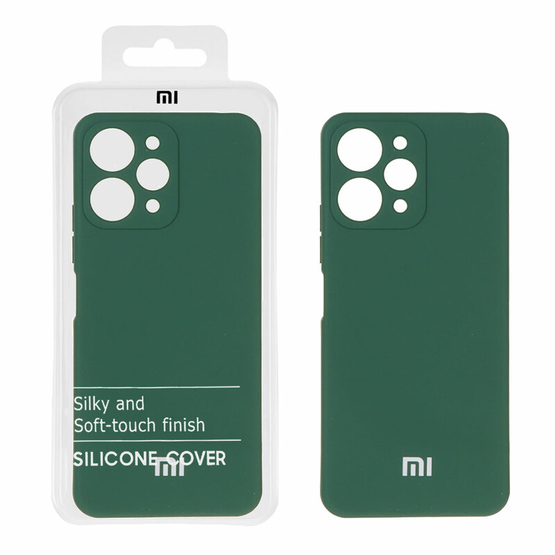 قاب نیو سیلیکون محافظ لنزدار RFF مدل Xiaomi Redmi 12 - سبز (پک دار)
