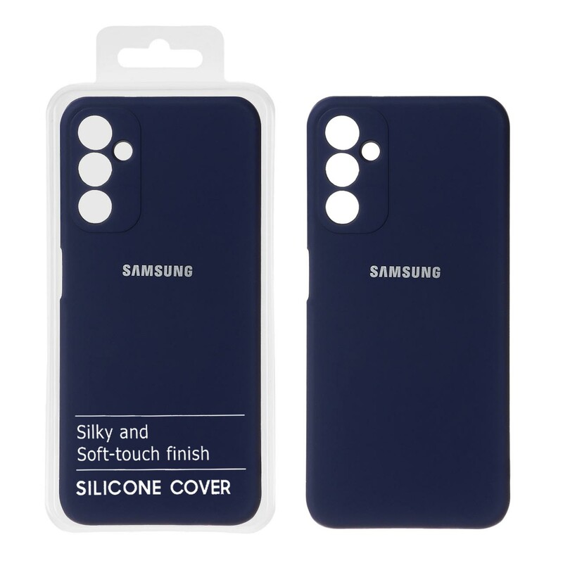 قاب نیو سیلیکون محافظ لنزدار RFF مدل Samsung Galaxy A24 - سرمه ای (پک دار)