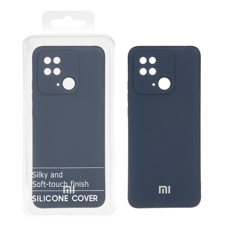 قاب نیو سیلیکون محافظ لنزدار RFF مدل Xiaomi Redmi 10C / Redmi 10 Power / Poco C40 - سرمه ای (پک دار)