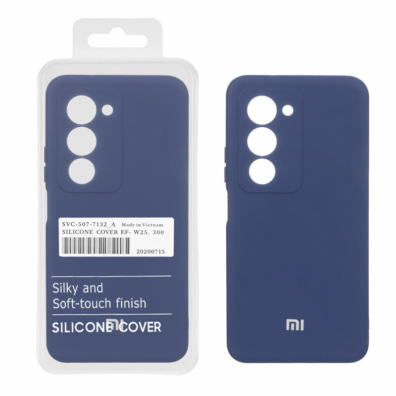 قاب نیو سیلیکون محافظ لنزدار RFF مدل Xiaomi Redmi 15 4G - سرمه ای (پک دار)