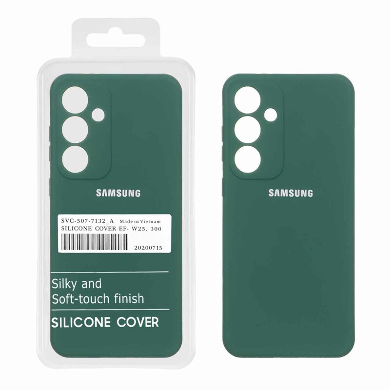 قاب نیو سیلیکون محافظ لنزدار RFF مدل Samsung Galaxy S25 FE - سبز (پک دار)