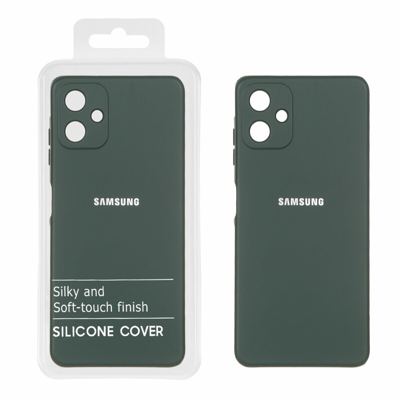 قاب نیو سیلیکون محافظ لنزدار RFF مدل Samsung Galaxy A06 - سبز تیره (پک دار)