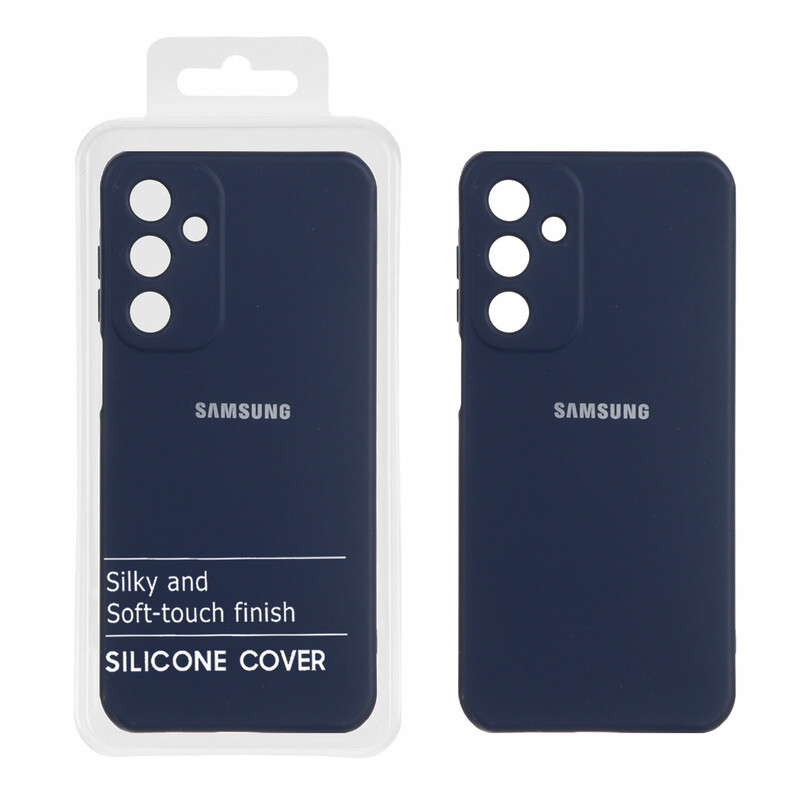 قاب نیو سیلیکون محافظ لنزدار RFF مدل Samsung Galaxy A16 - سرمه ای (پک دار)