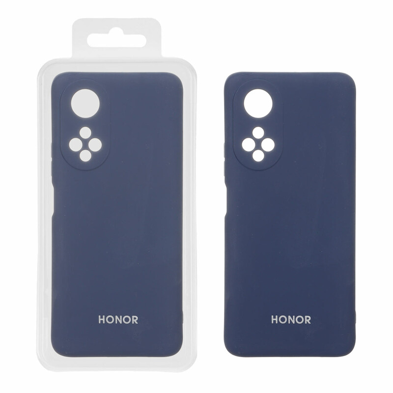 قاب نیو سیلیکون محافظ لنزدار RFF مدل Honor X7 - سرمه ای (پک دار)
