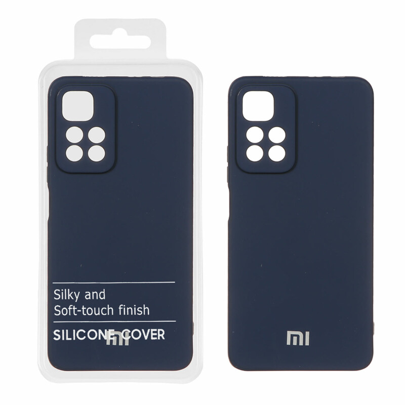 قاب نیو سیلیکون محافظ لنزدار RFF مدل Xiaomi Redmi Note 11 Pro Plus - سرمه ای (پک دار)