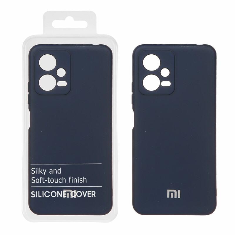 قاب نیو سیلیکون محافظ لنزدار RFF مدل Xiaomi Redmi Note 12 5G / Poco X5 - سرمه ای (پک دار)