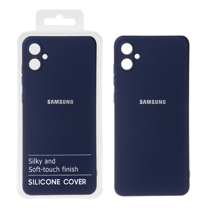 قاب نیو سیلیکون محافظ لنزدار RFF مدل Samsung Galaxy A05 - سرمه ای (پک دار)