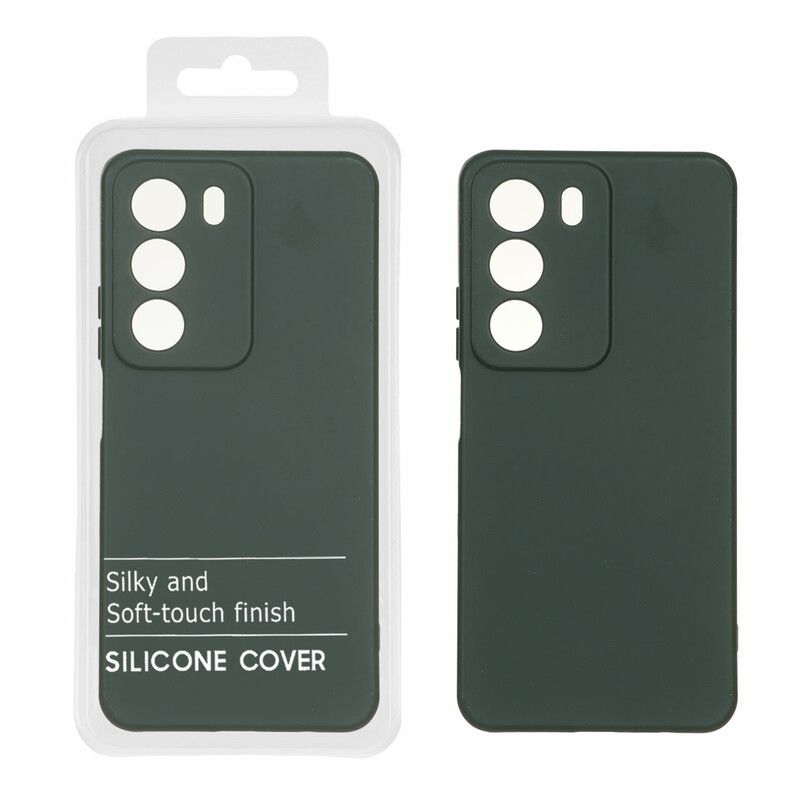قاب نیو سیلیکون محافظ لنزدار RFF مدل Realme C71 - سبز تیره (پک دار)