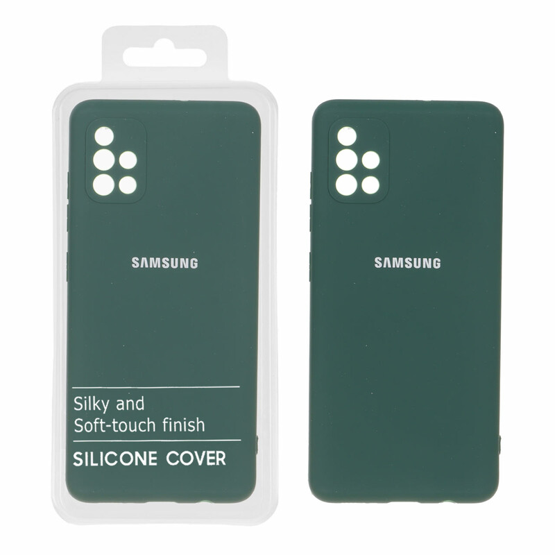 قاب نیو سیلیکون محافظ لنزدار RFF مدل Samsung Galaxy A51 / M40s - سبز (پک دار)