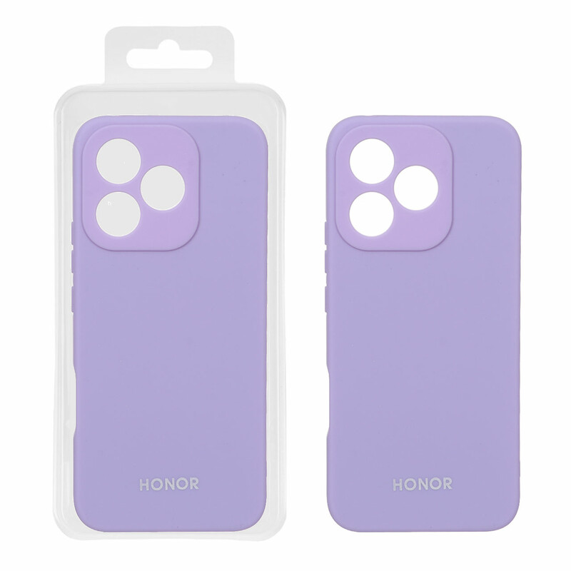 قاب نیو سیلیکون محافظ لنزدار RFF مدل Honor 400 Lite - بنفش روشن (پک دار)