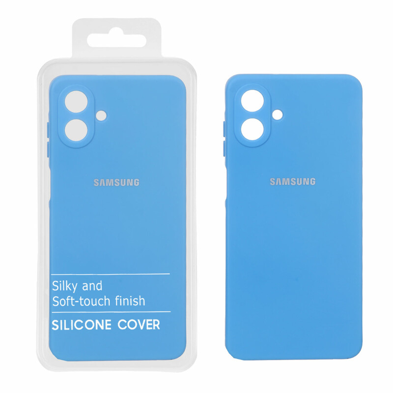 قاب نیو سیلیکون محافظ لنزدار RFF مدل Samsung Galaxy A07 - آبی (پک دار)