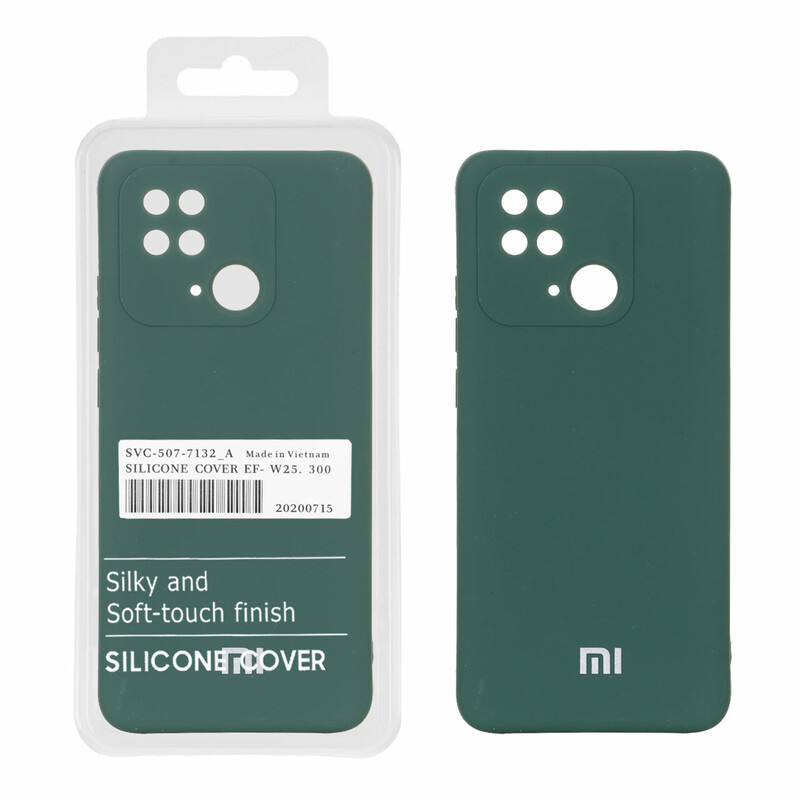 قاب نیو سیلیکون محافظ لنزدار RFF مدل Xiaomi Redmi 10C / Redmi 10 Power / Poco C40 - سبز (پک دار)