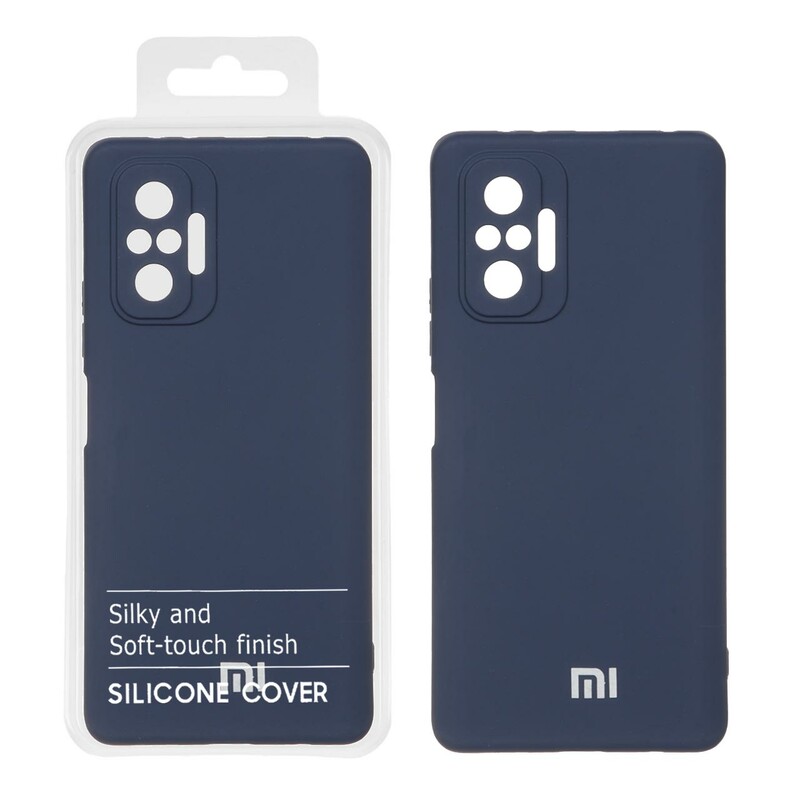 قاب نیو سیلیکون محافظ لنزدار RFF مدل Xiaomi Redmi Note 10 Pro 4G / Redmi Note 10 Pro Max - سرمه ای (پک دار)