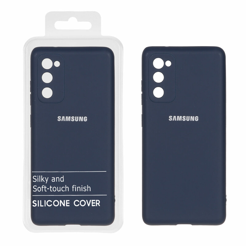قاب نیو سیلیکون محافظ لنزدار RFF مدل Samsung Galaxy S20 FE - سرمه ای (پک دار)