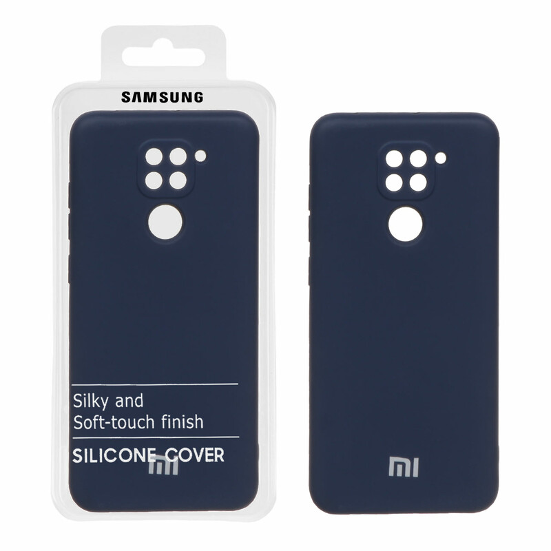 قاب نیو سیلیکون محافظ لنزدار RFF مدل Xiaomi Redmi Note 9 / Redmi 10X 5G / Redmi 10X Pro 5G - سرمه ای (پک دار)