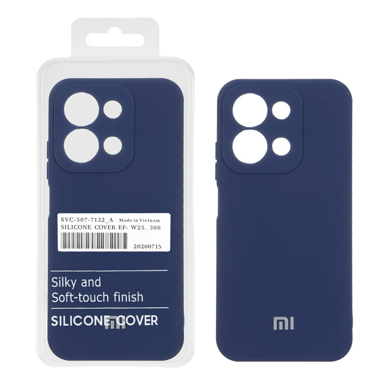 قاب نیو سیلیکون محافظ لنزدار RFF مدل Xiaomi Redmi 15C / Poco C85 - سرمه ای (پک دار)