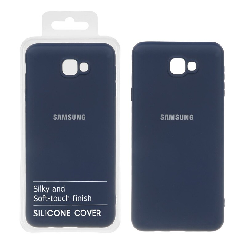 قاب نیو سیلیکون محافظ لنزدار RFF مدل Samsung Galaxy J7 Prime / G610 - سرمه ای (پک دار)