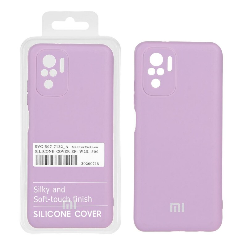 قاب نیو سیلیکون محافظ لنزدار RFF مدل Xiaomi Redmi Note 10 - 4G / Note 10S / Poco M5S - یاسی کد7 (پک دار)