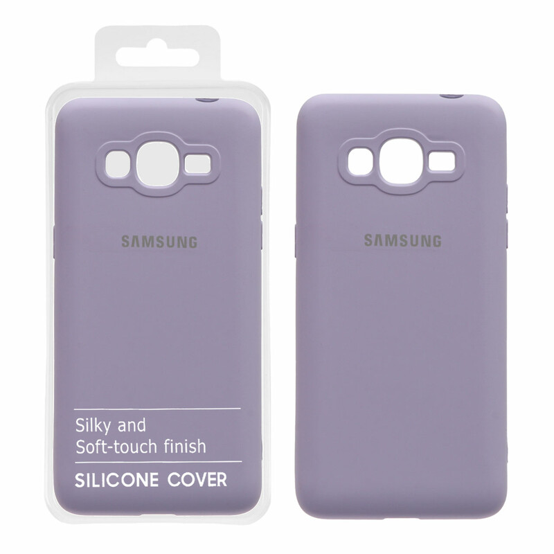 قاب نیو سیلیکون محافظ لنزدار RFF مدل Samsung Galaxy J2 Prime / G530 / Grand Prime - یاسی (پک دار)
