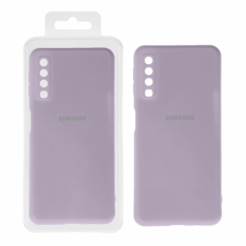 قاب نیو سیلیکون محافظ لنزدار RFF مدل Samsung Galaxy A7 2018 / A750 - یاسی کد7 (پک دار)