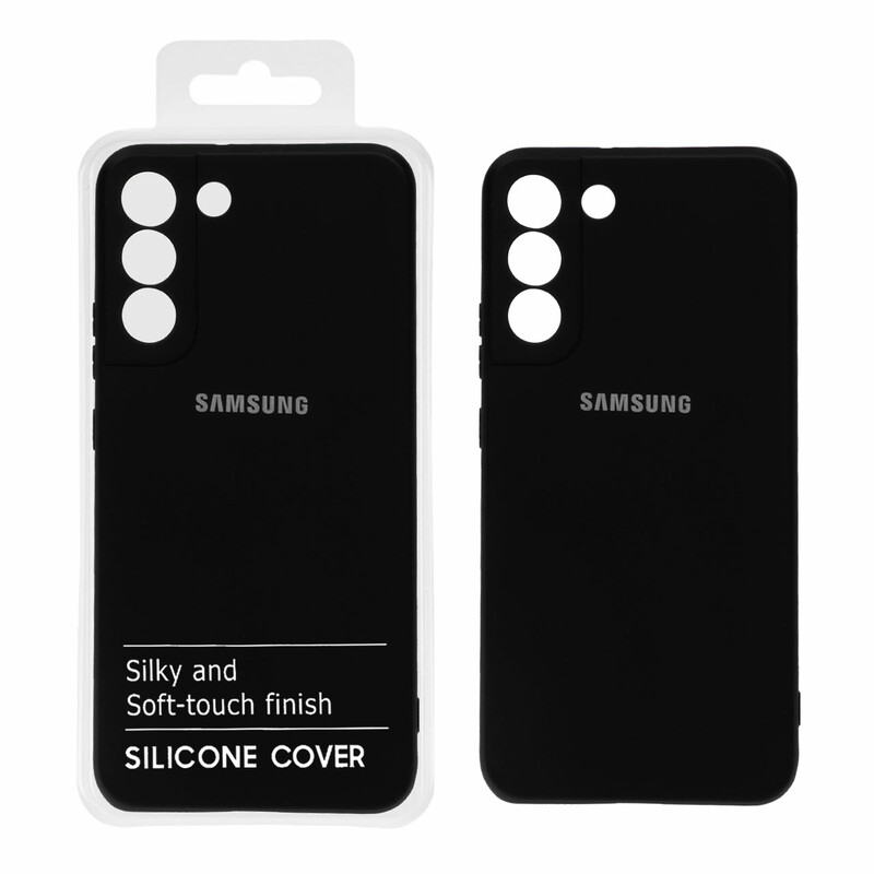 قاب نیو سیلیکون محافظ لنزدار RFF مدل Samsung S21 Plus - مشکی کد7 (پک دار)