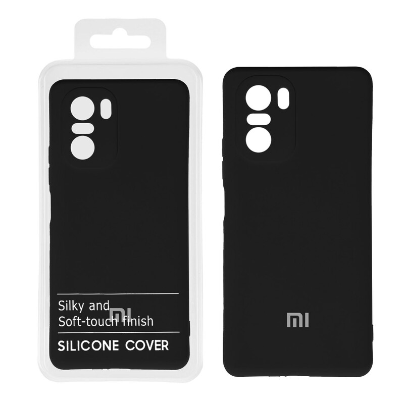 قاب نیو سیلیکون محافظ لنزدار RFF مدل Xiaomi Poco F3 / Mi 11i - مشکی (پک دار)