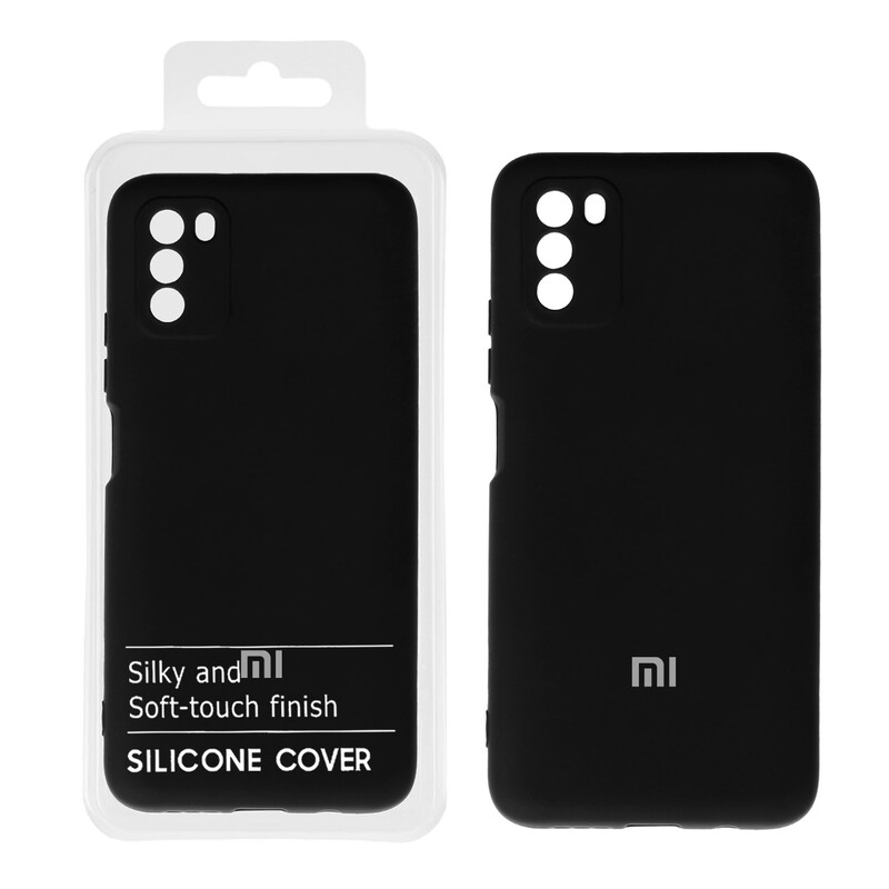 قاب نیو سیلیکون محافظ لنزدار RFF مدل Xiaomi Poco M3 - مشکی (پک دار)