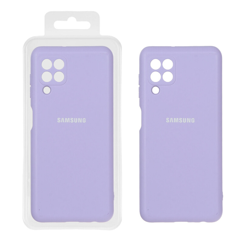 قاب نیو سیلیکون محافظ لنزدار RFF مدل Samsung Galaxy A22 4G / M22 / M32 4G / F22 - یاسی (پک دار)