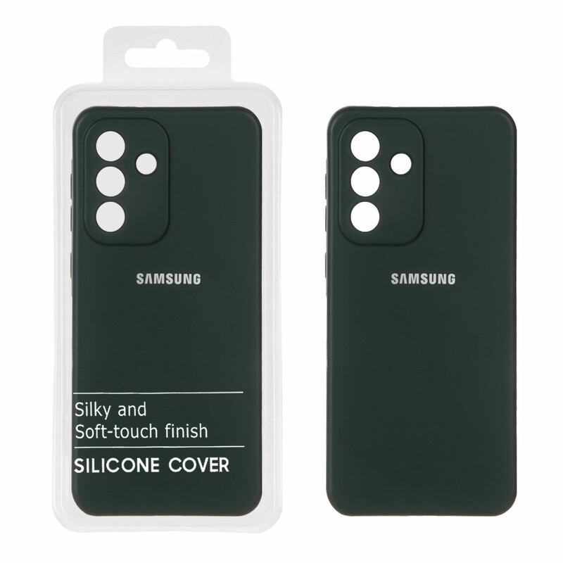 قاب نیو سیلیکون محافظ لنزدار RFF مدل Samsung Galaxy A56 / A36 - سبز تیره (پک دار)