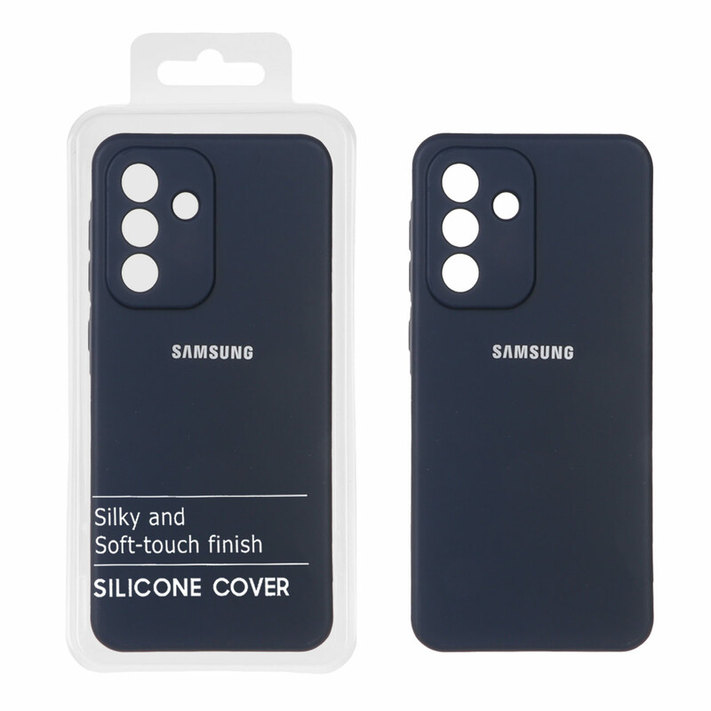 قاب نیو سیلیکون محافظ لنزدار RFF مدل Samsung Galaxy A56 / A36 - سرمه ای (پک دار)