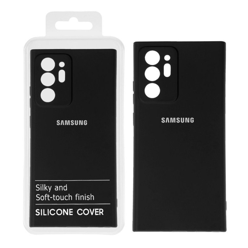 قاب نیو سیلیکون محافظ لنزدار RFF مدل Samsung Galaxy Note20 Ultra - مشکی (پک دار)