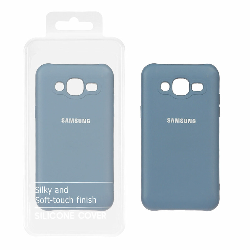 قاب نیو سیلیکون محافظ لنزدار RFF مدل Samsung Galaxy J5 (2015) / J500 - آبی فیلی (پک دار)