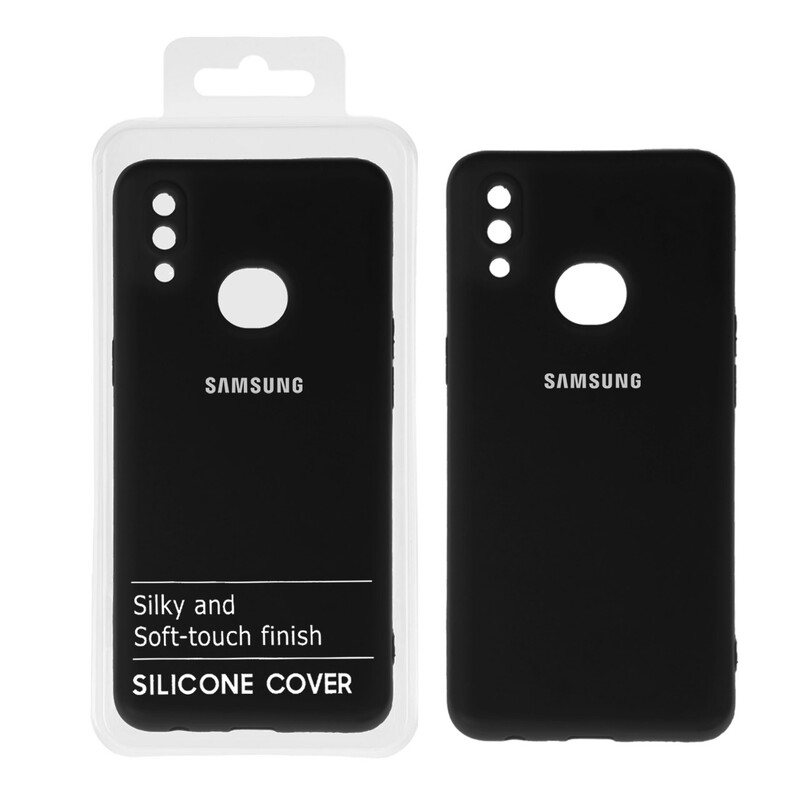 قاب نیو سیلیکون محافظ لنزدار RFF مدل Samsung A10S - مشکی کد2 (پک دار)