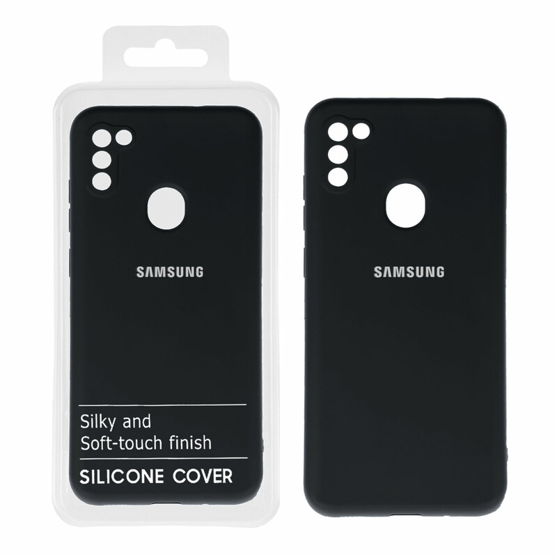 قاب نیو سیلیکون محافظ لنزدار RFF مدل Samsung A11 / M11 - مشکی کد 1 (پک دار)