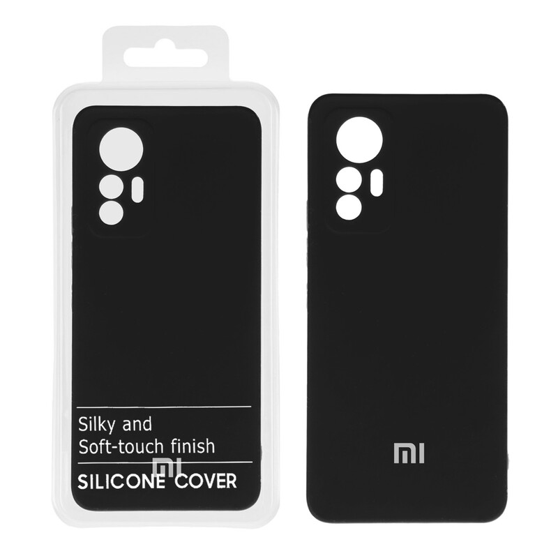 قاب نیو سیلیکون محافظ لنزدار RFF مدل Xiaomi 12 Lite - مشکی کد 6 (پک دار)