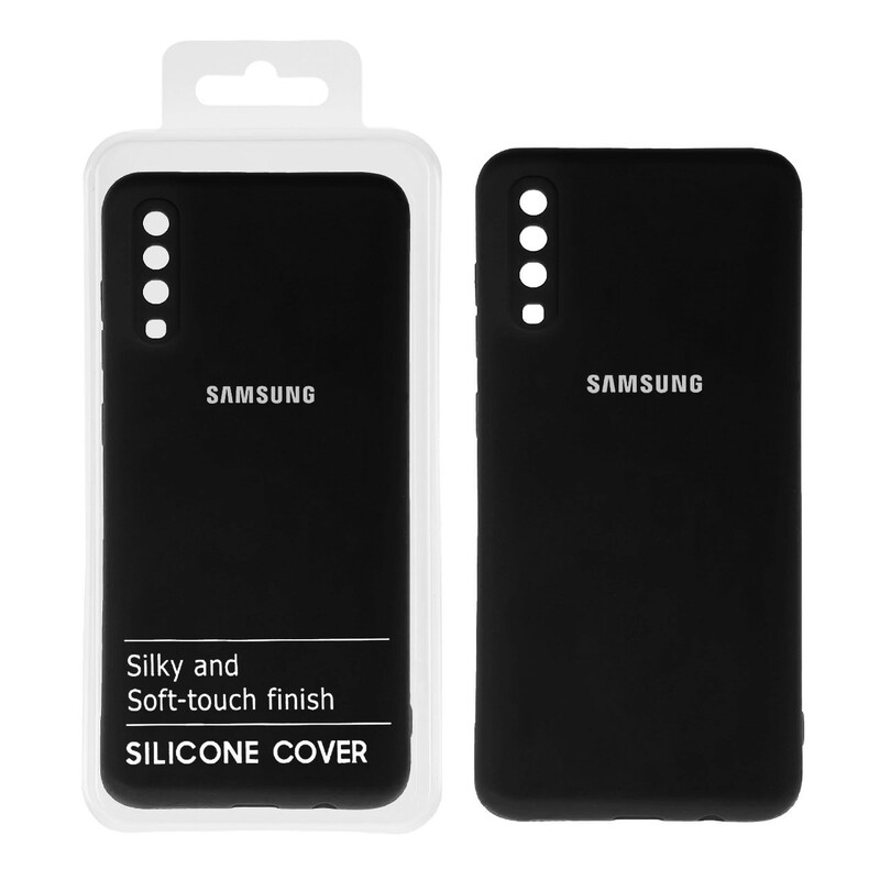 قاب نیو سیلیکون محافظ لنزدار RFF مدل Samsung A70 / A70S - مشکی کد 5 (پک دار)