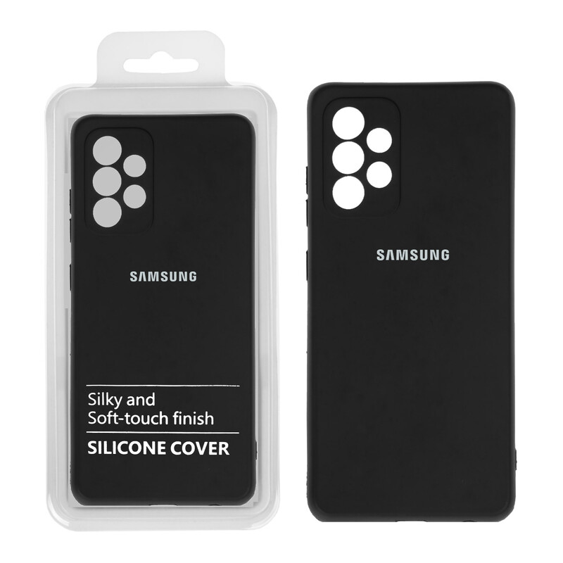 قاب نیو سیلیکون محافظ لنزدار RFF مدل Samsung A52 / A52S مشکی (پک دار)