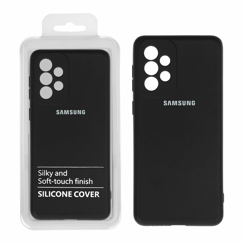 قاب نیو سیلیکون محافظ لنزدار RFF مدل Samsung A33 مشکی (پک دار)
