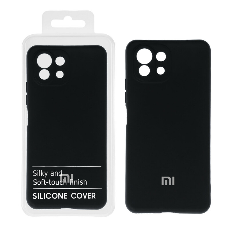 قاب نیو سیلیکون محافظ لنزدار RFF مدل Xiaomi Mi 11 Lite - مشکی کد 2 (پک دار)
