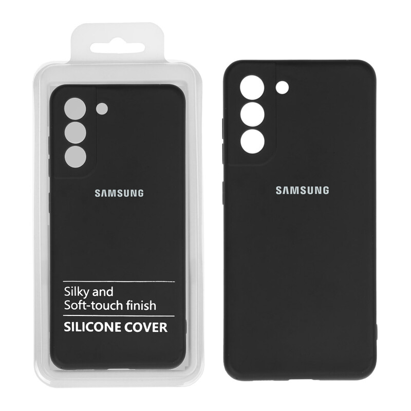 قاب نیو سیلیکون محافظ لنزدار RFF مدل Samsung S21 FE مشکی (پک دار)