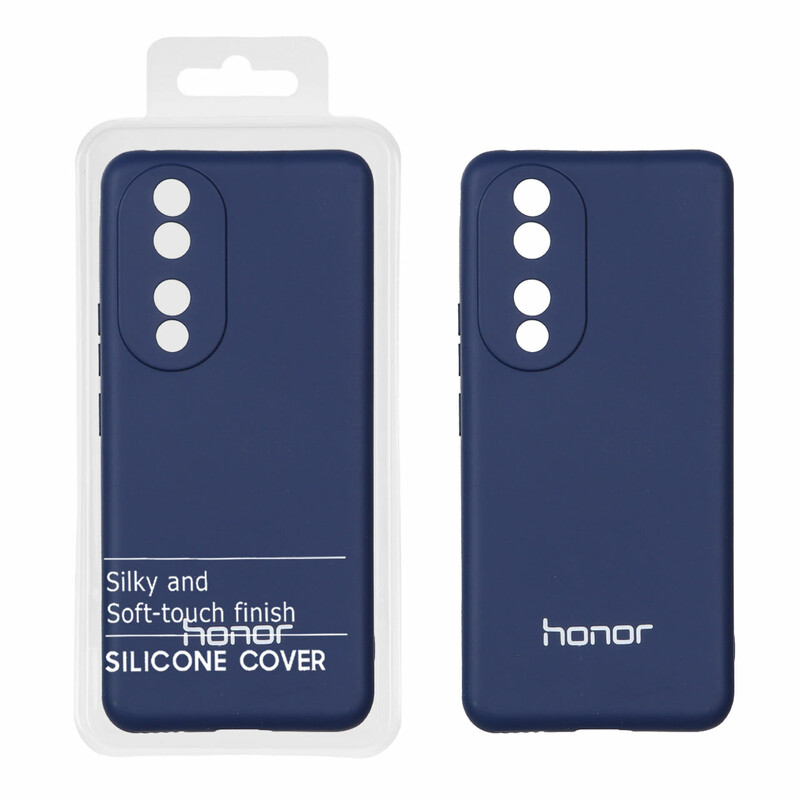 قاب نیو سیلیکون محافظ لنزدار RFF مدل Honor 90 - سرمه ای (پک دار)