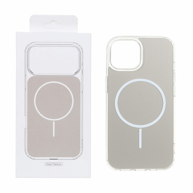 قاب پشت رنگی دور ژله ای با قابلیت شارژ MagSafe مدل Apple iPhone 13 / iPhone 14 - صحرایی (پک دار)