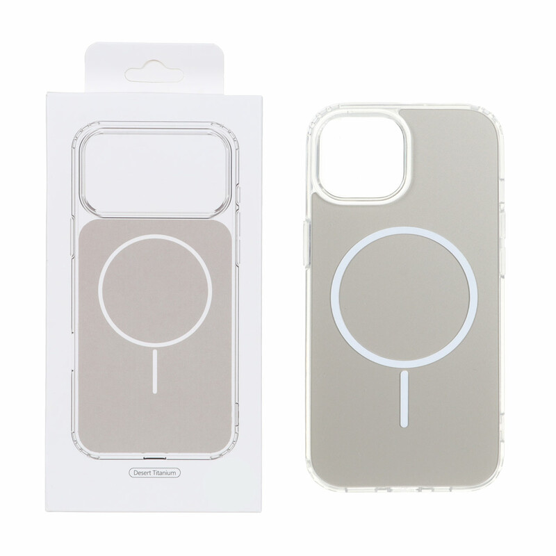 قاب پشت رنگی دور ژله ای با قابلیت شارژ MagSafe مدل Apple iPhone 15 / iPhone 14 / iPhone 13 - صحرایی (پک دار)