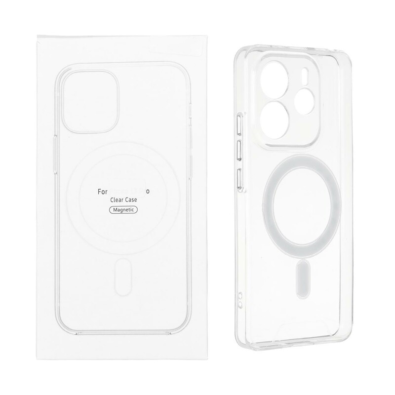 قاب شفاف Xiaomi Redmi Note 14 4G با قابلیت شارژ MagSafe (پک دار)