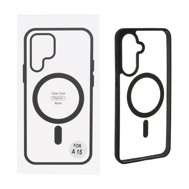 قاب شفاف Samsung Galaxy A56 / A36 با قابلیت شارژ MagSafe - مشکی (پک دار)