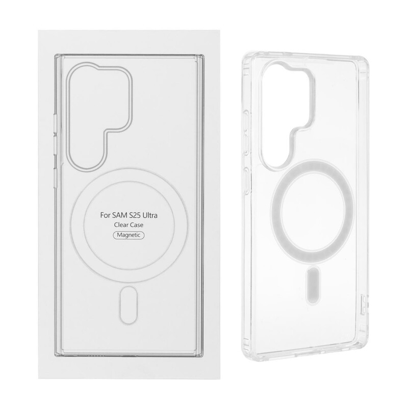 قاب شفاف Samsung Galaxy S25 Ultra با قابلیت شارژ MagSafe (پک دار)